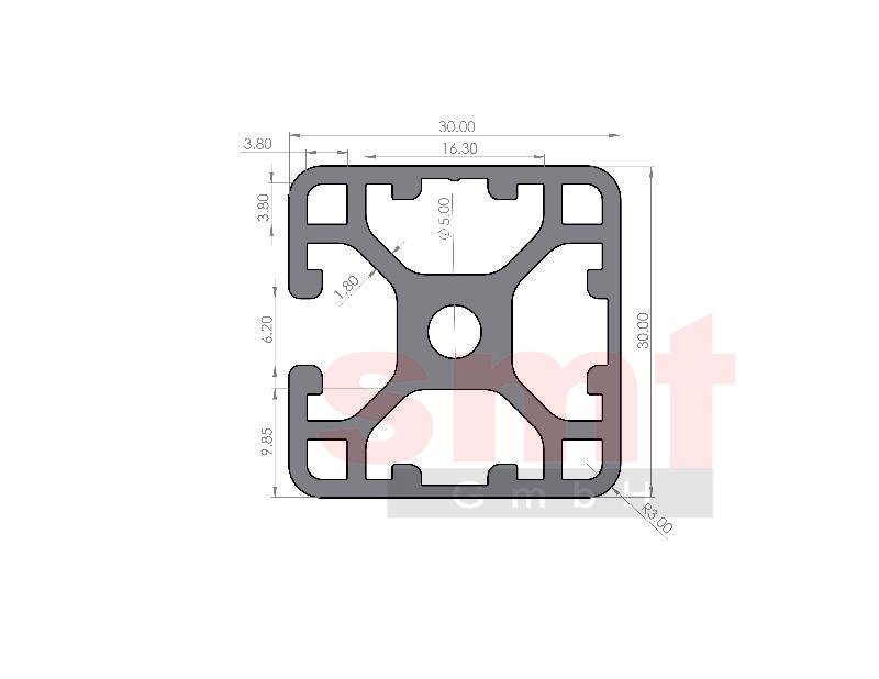 Profilé 6 30x30 – item