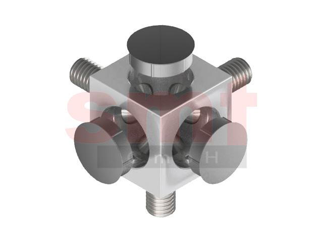 Würfelverbindersatz 40x40 3D Satz incl. 3 Schrauben M12x30 und 3 Kappen Nut  10 ᐅ 3.73€ - Verbindungstechnik - Baureihe 10 - SMT GmbH